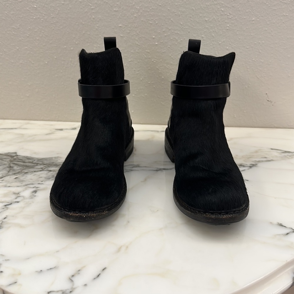 Rag & Bone Driscoll Chelsea black fur/leather boot 37 - Picture 4 of 8